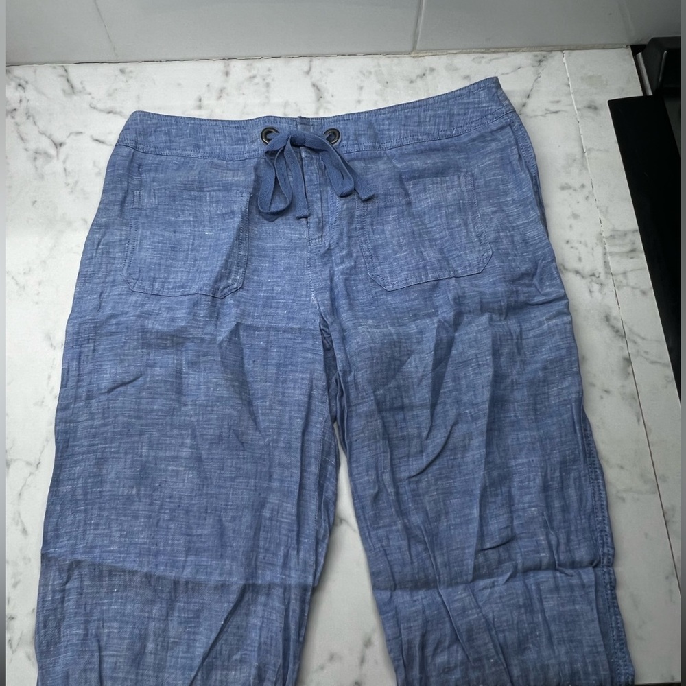 Linen Resort Blue Capri Pants | Brand: INC Beach International Concepts | Size:6